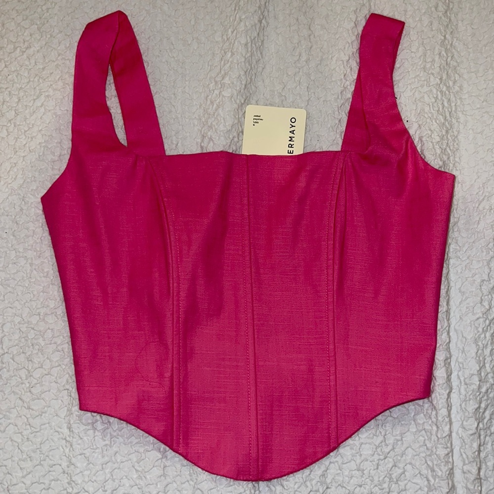 Peppermayo pink bustier / corset top / US 2 /